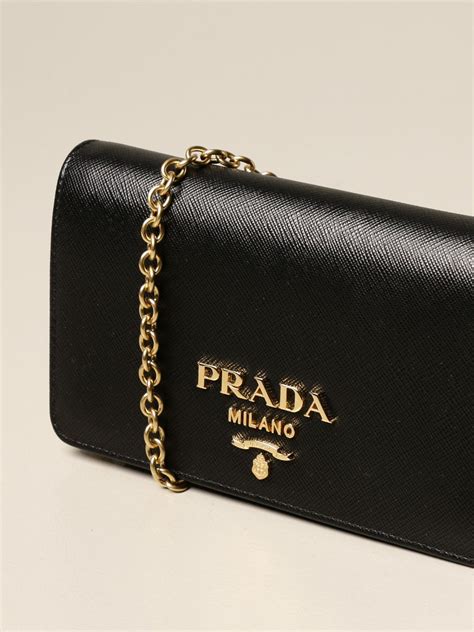 borsa prada nera con tracolla piccola|Borse mini Prada donna .